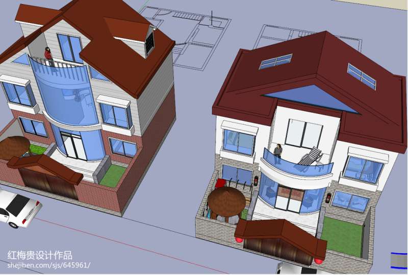 農村設計圖,兩層小別墅 農村設計圖  第1張