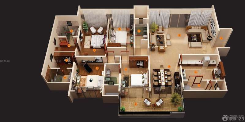 70平房屋設(shè)計(jì)平面圖,房屋設(shè)計(jì)平面圖  第2張