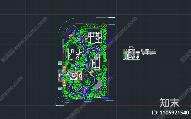 園林設計圖,禪意院子園林設計圖  第1張
