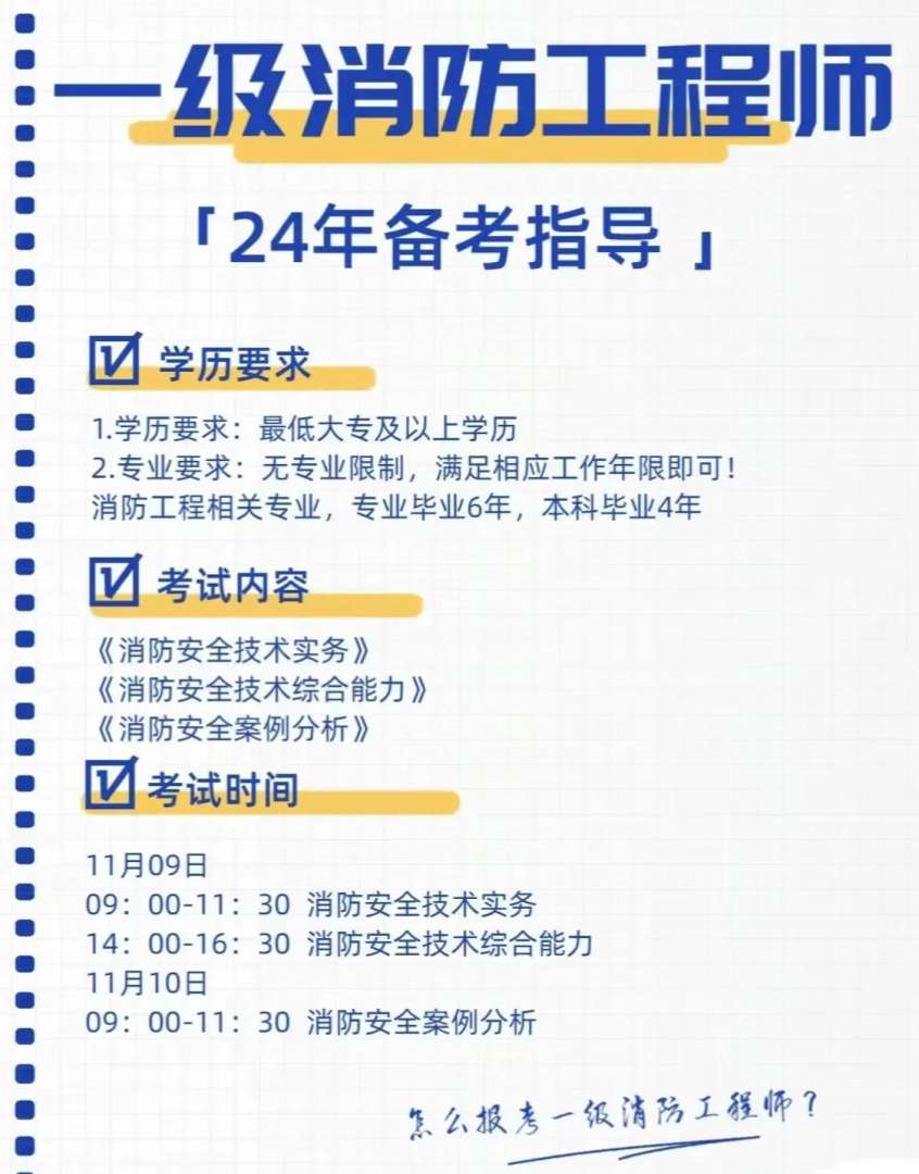 青海一級消防工程師報名時間青海省一級消防工程師報考條件  第1張