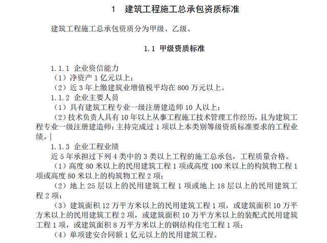 建筑一級資質(zhì)要求建造師的簡單介紹  第1張